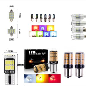 Upgrade Your Vehicle’s Lighting System Today! Whether you need powerful T20 bulbs for turn signals, compact T10 bulbs for license plate illumination, or reliable reading and brake lights, our selection offers brightness, durability, and easy installation. Enhance your driving experience with lighting you can trust—shop now and enjoy special discounts!