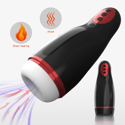The 9.92 inch masturbation cup can automatically heat up and provide a real experience of vacuum adsorption