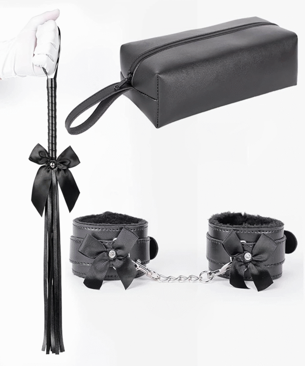 Anal plug couple role play with fox tail bondage anal plug anal plug anal dildo 8-piece set cat ear handcuffs SM role play anal toy sex toy suitable for male and female couples - 图片 3