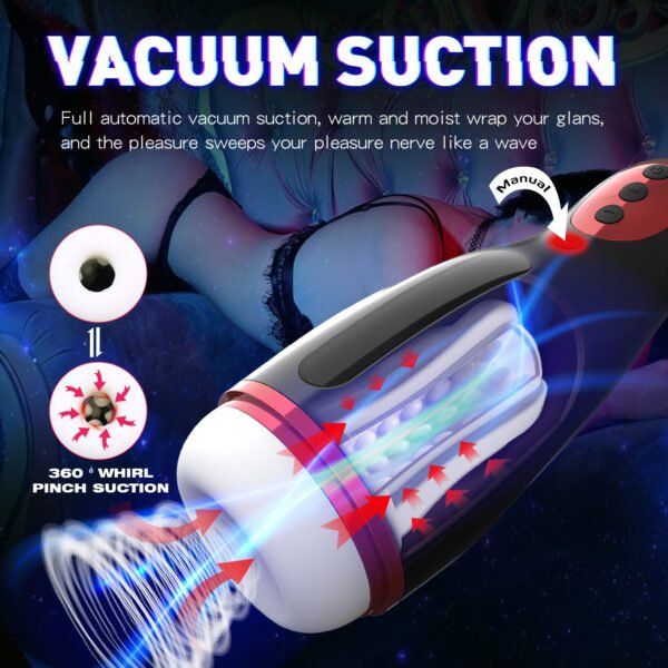 The 9.92 inch masturbation cup can automatically heat up and provide a real experience of vacuum adsorption - 图片 4