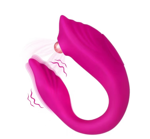 Women's remote control couple vibrator, G-spot vibration, simulated tongue slapping clitoral stimulator, waterproof and silent sex toy