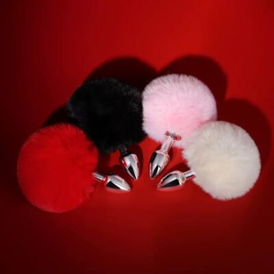 Silicone Tail Anal Plug  BDSM Furry Accessory with Safe T-Base