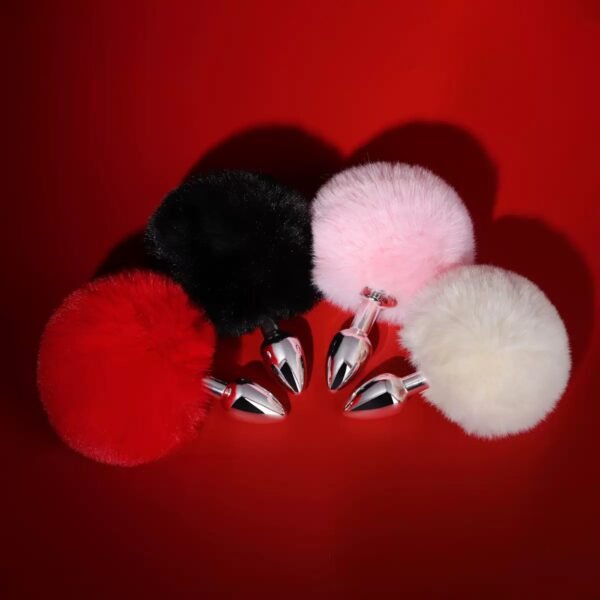 Silicone Tail Anal Plug  BDSM Furry Accessory with Safe T-Base
