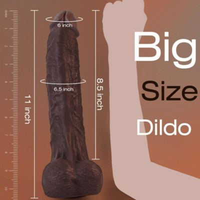 10 vibration modes, with APP control and electric remote control - 6.1 inch dark dildo