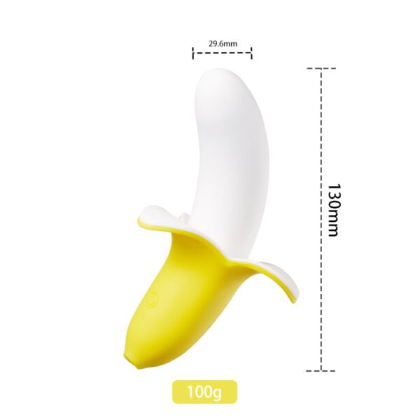 Satisfying female clitoral stimulation soft silicone fruit sex toy dildo g-spot banana vibrator - 图片 9