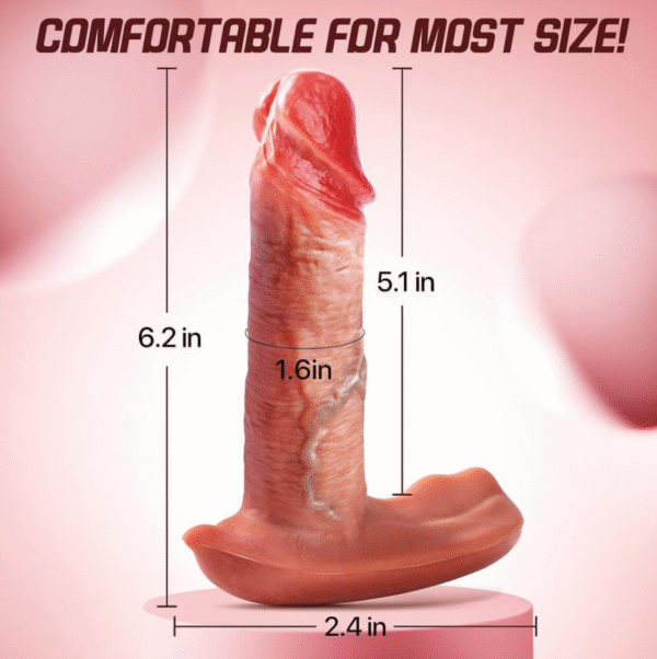 Dildo Mobile phone and remote control Female orgasm clitoral massage 10 levels of vibration intelligent heating - 图片 3