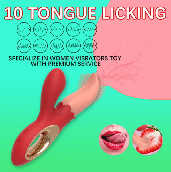 Female masturbator vibrator 10-frequency strong vibration friction massager - 图片 3