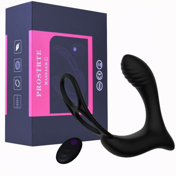 Prostate Massager for Men - Remote Control Anal Vibrator with Penis Ring, Delayed Ejaculation & Powerful Vibration - 图片 2