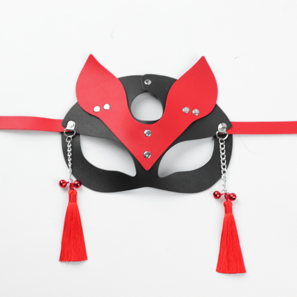 BDSM leather mask – full face fetish head covering for role play and bondage - 图片 6