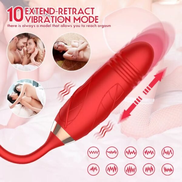 Dual-Head Thrusting & Vibrating Egg – Multi-Speed Clitoral & G-Spot Stimulator for Women - 图片 4