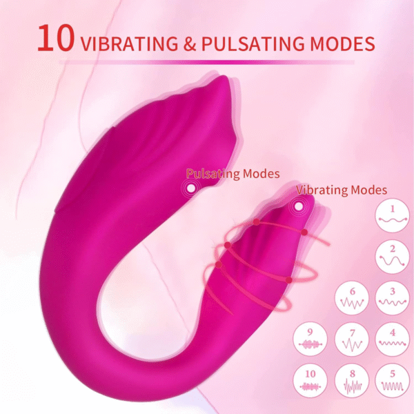 Women's remote control couple vibrator, G-spot vibration, simulated tongue slapping clitoral stimulator, waterproof and silent sex toy - 图片 6