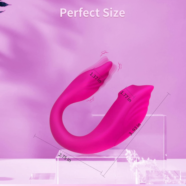 Women's remote control couple vibrator, G-spot vibration, simulated tongue slapping clitoral stimulator, waterproof and silent sex toy - 图片 4