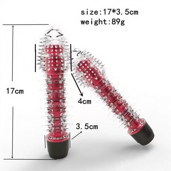 Spiked vibrating dildo Spiked sleeve masturbation toy for both men and women - 图片 2