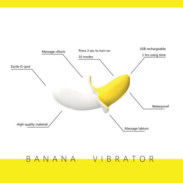 Satisfying female clitoral stimulation soft silicone fruit sex toy dildo g-spot banana vibrator - 图片 7