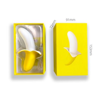 Satisfying female clitoral stimulation soft silicone fruit sex toy dildo g-spot banana vibrator