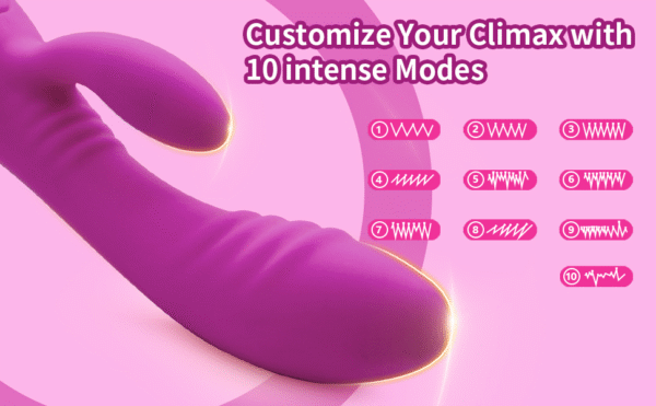 Vibrator female sex toys, female clitoral G-spot anal stimulator, with 10 powerful vibration modes, waterproof powerful vibrator - 图片 10