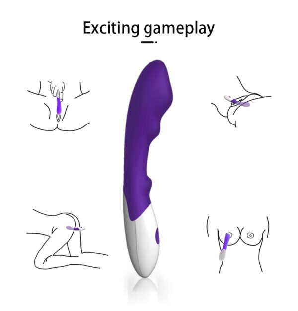 Medical Silicone Vibrator - G-spot Penetration Stimulation - 10 Vibration Massagers Female G-spot Vibrator Silicone Adult Toys