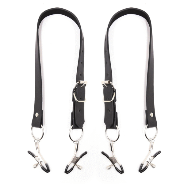 BDSM torture instrument leather leg ring bondage split legs peek labia clamp female training couples sex toys - 图片 3