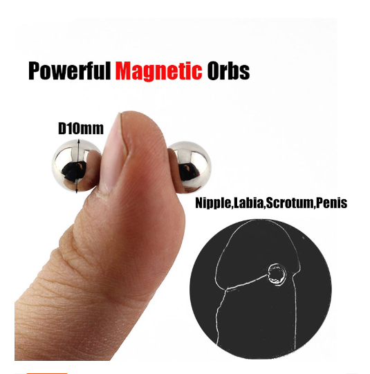 Magnetic ball clamp magnetic vaginal clamp female male nipple stimulation magnetic nipple clamp alternative toys