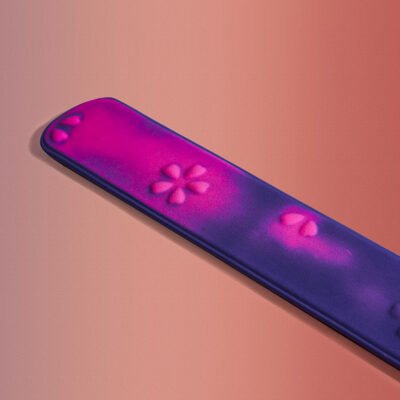 Touch body temperature change color leaving imprint sp cherry blossom ruler massage stick SM fun fun toy couple