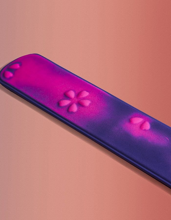 Touch body temperature change color leaving imprint sp cherry blossom ruler massage stick SM fun fun toy couple